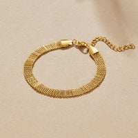 Molly Gold Mesh Chain Bracelet