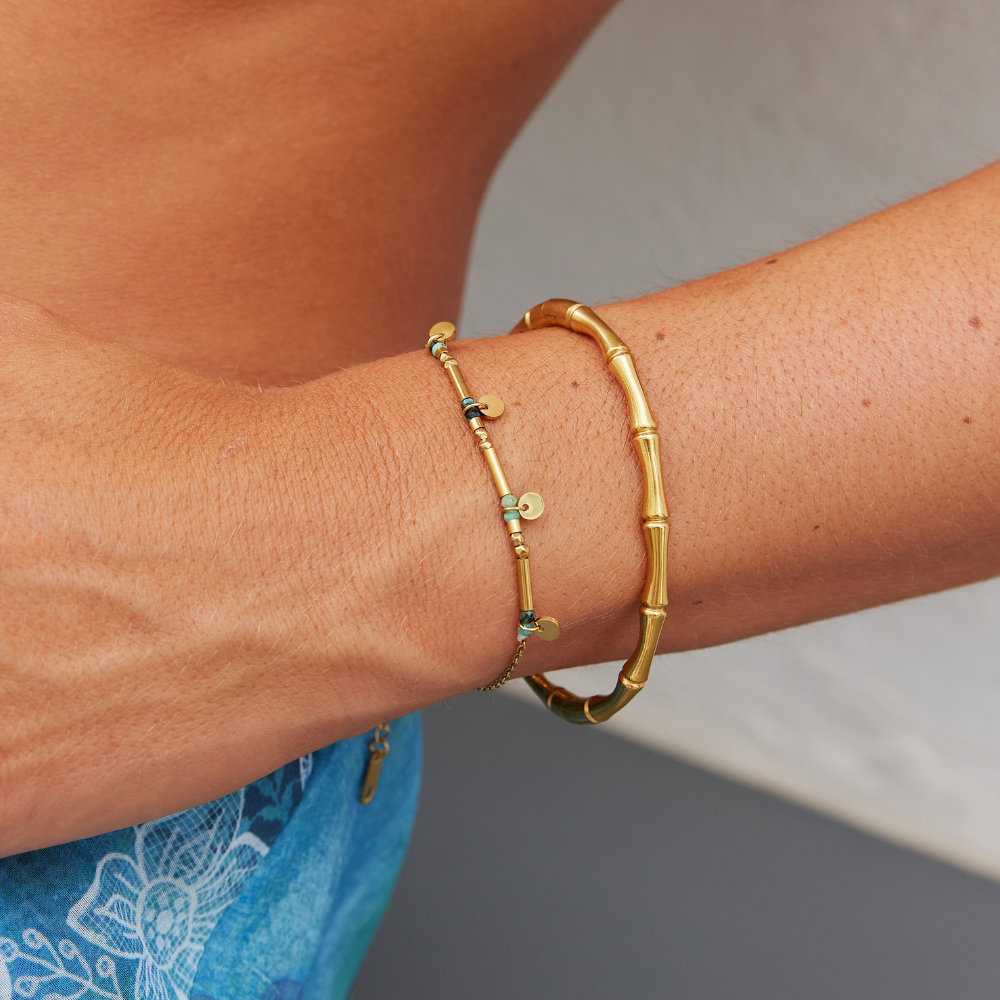 Neri Gold Disc Bracelet