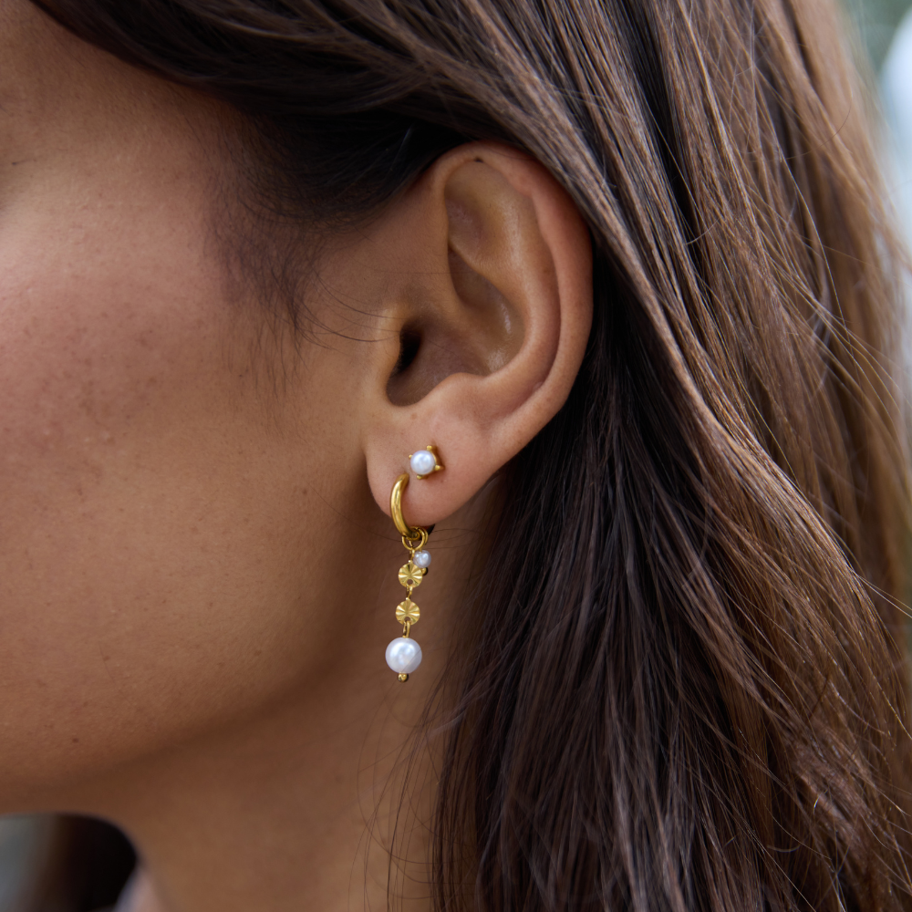 Rini Pearl Tassel Earrings