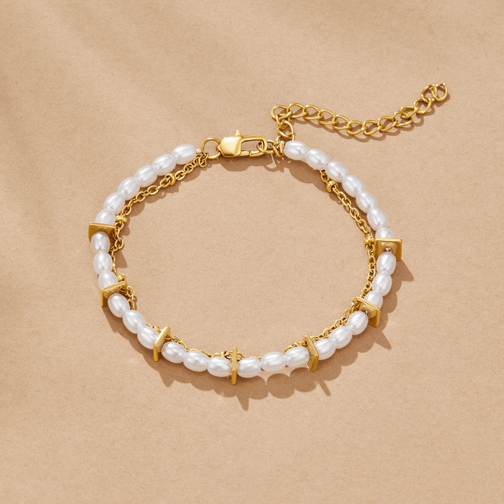 Aria Layered Pearl Bracelet - Beautiful Earth Boutique