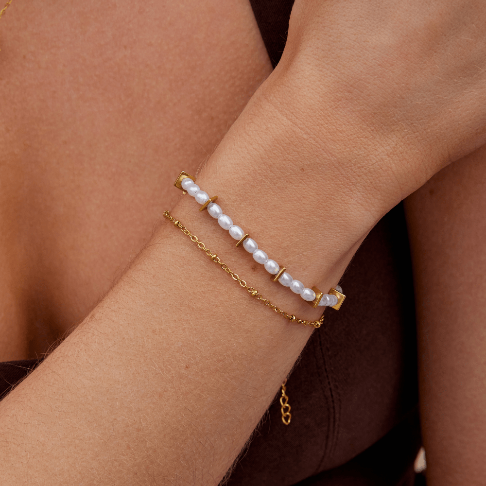 Aria Layered Pearl Bracelet - Beautiful Earth Boutique
