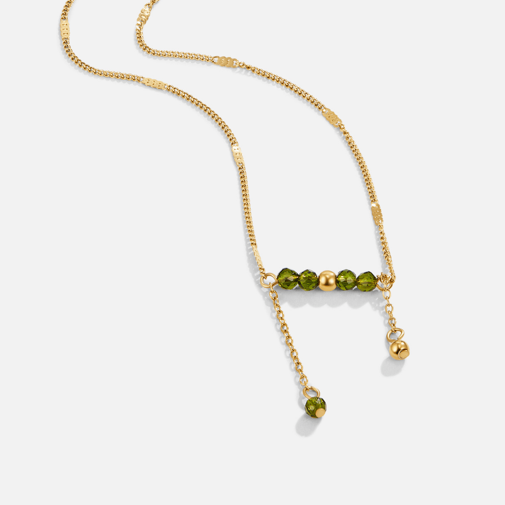 Arizona Green Bead Tassel Necklace - Beautiful Earth Boutique