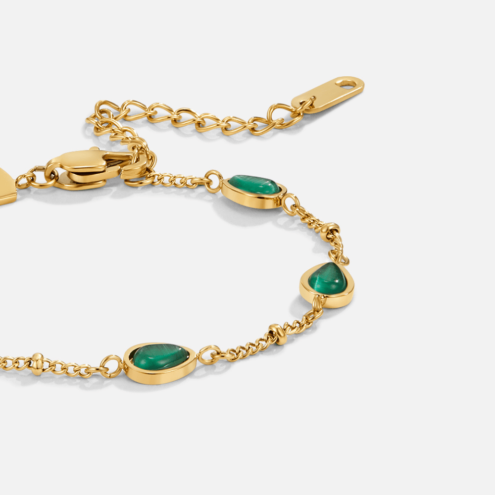 Arizona Green Stone Bracelet - Beautiful Earth Boutique