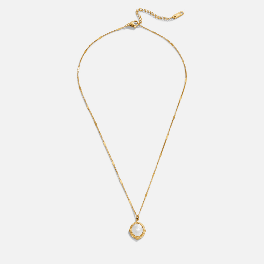 Bela Pearl Shell Pendant Necklace - Beautiful Earth Boutique