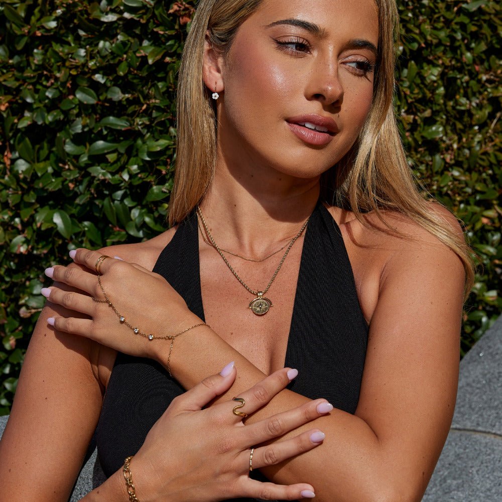 Celestial Gold Coin Necklace - Beautiful Earth Boutique