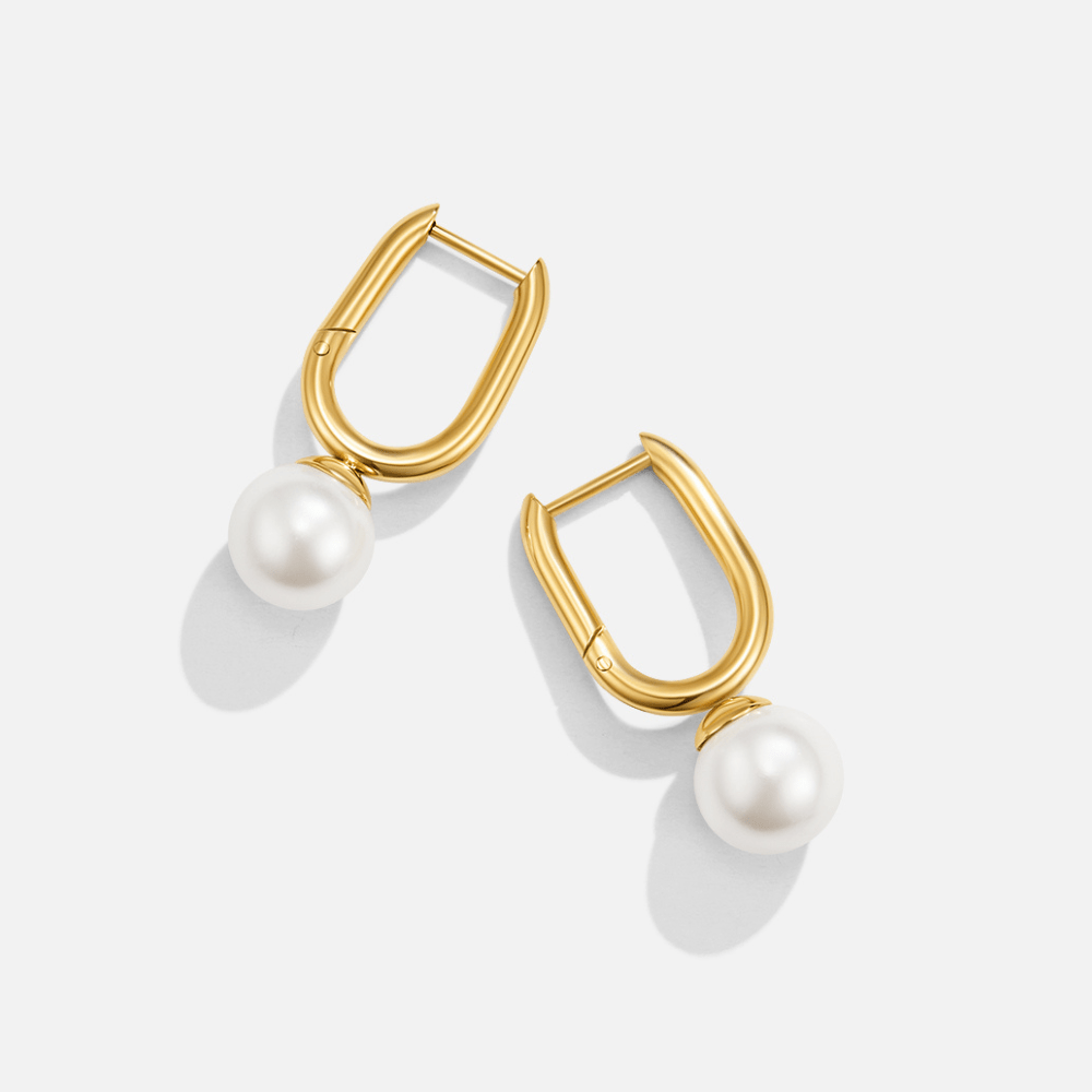 Cora Pearl Hoop Earrings - Beautiful Earth Boutique