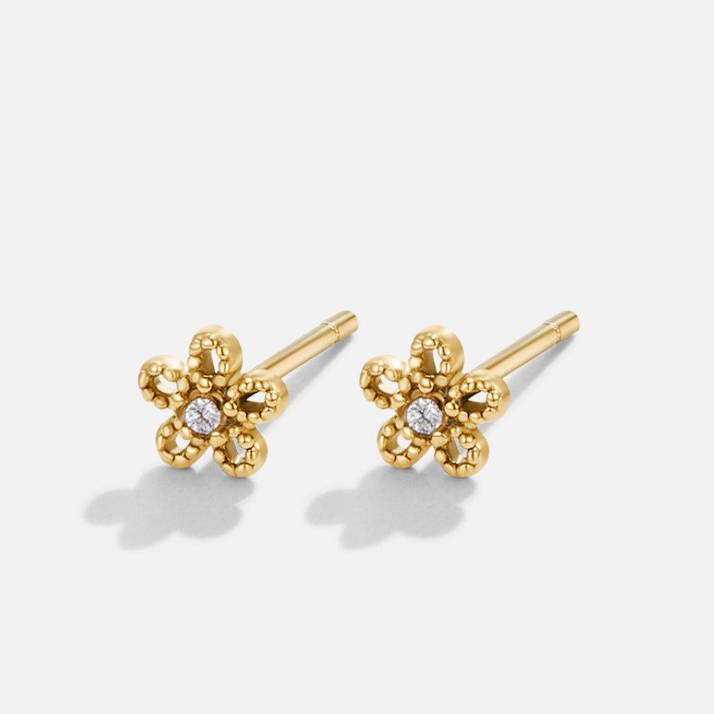 Crystal Daisy Stud Earrings - Beautiful Earth Boutique