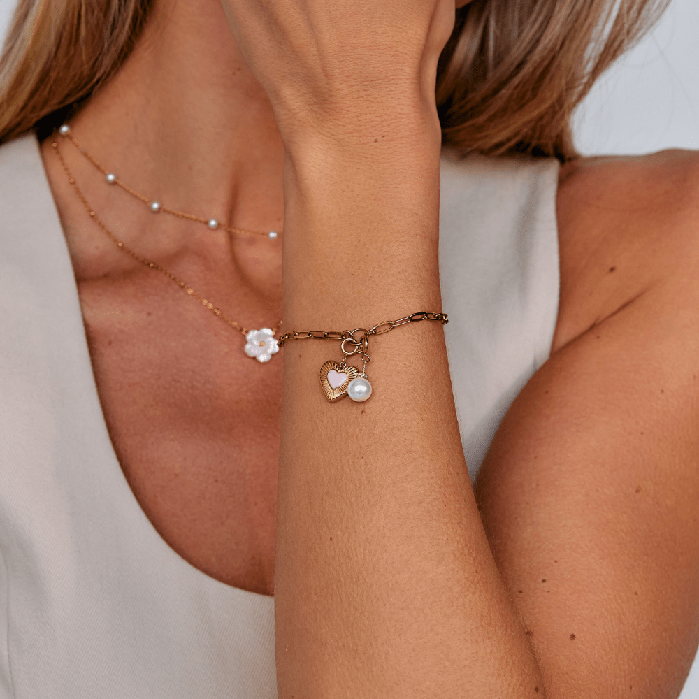 Crystal & Pearl Charm - Beautiful Earth Boutique