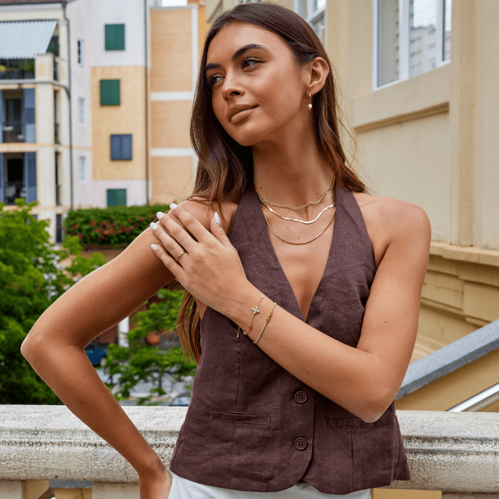 Four Leaf Clover Crystal Bracelet - Beautiful Earth Boutique