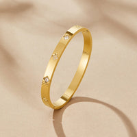 Gold Clover Bangle - Beautiful Earth Boutique