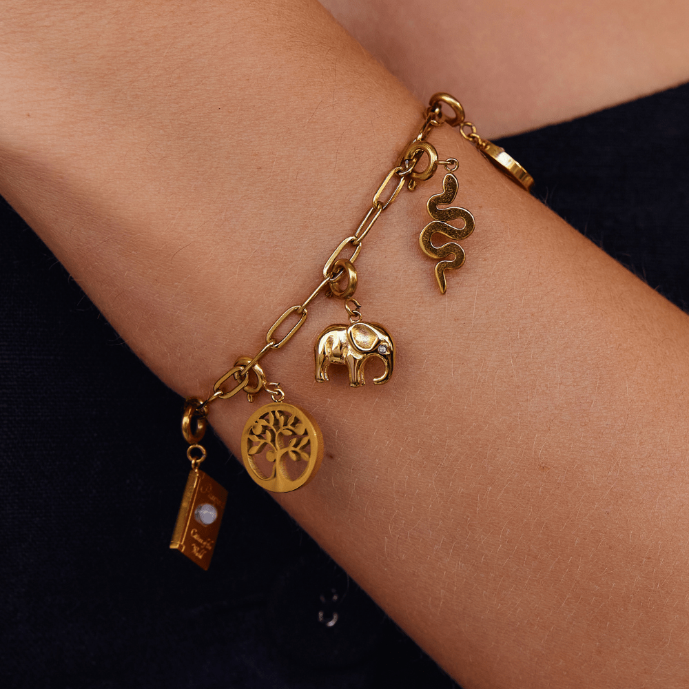 Gold Elephant Charm - Beautiful Earth Boutique