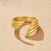 Golden Angel Wing Wrap Ring - Beautiful Earth Boutique