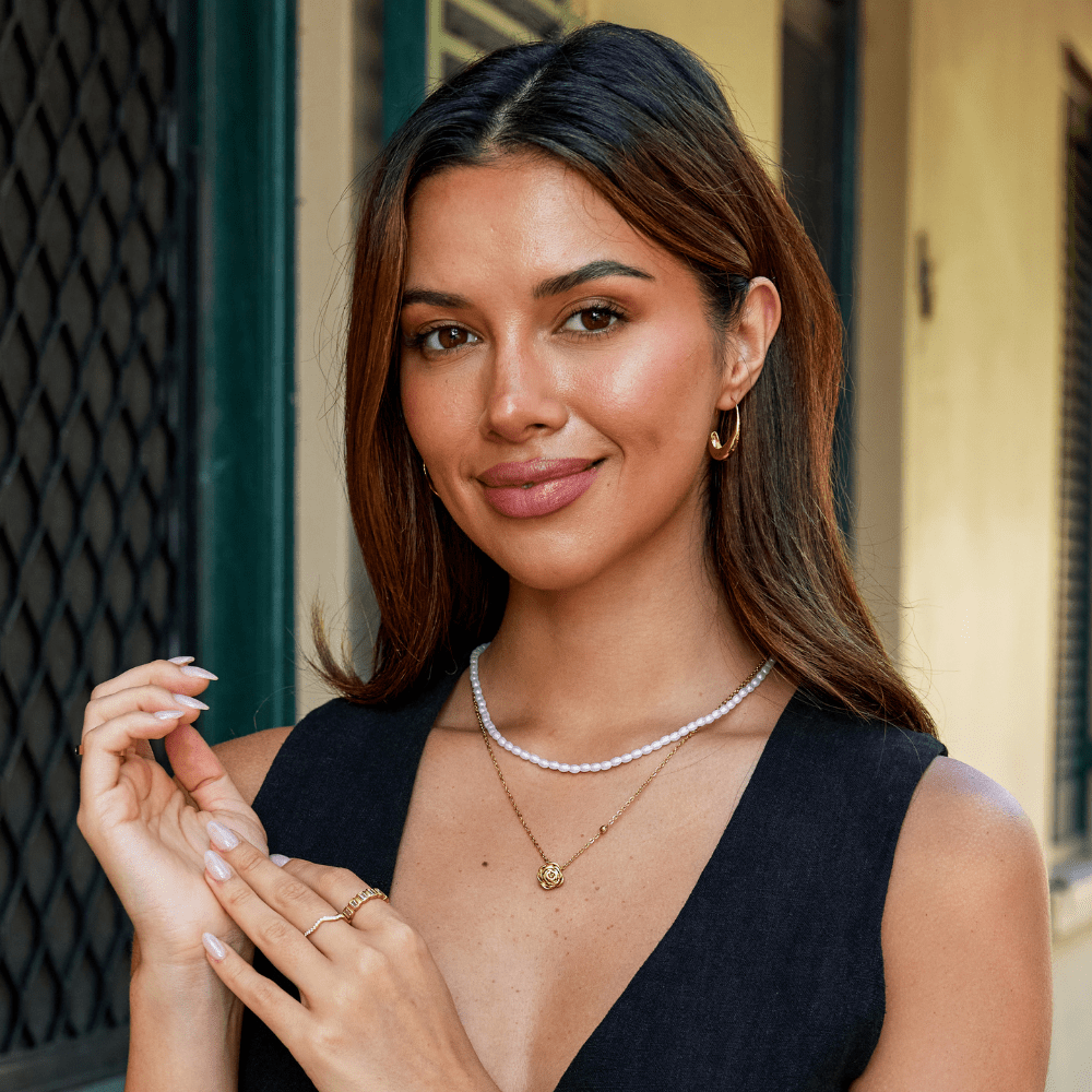 Golden Rose Pendant Necklace - Beautiful Earth Boutique