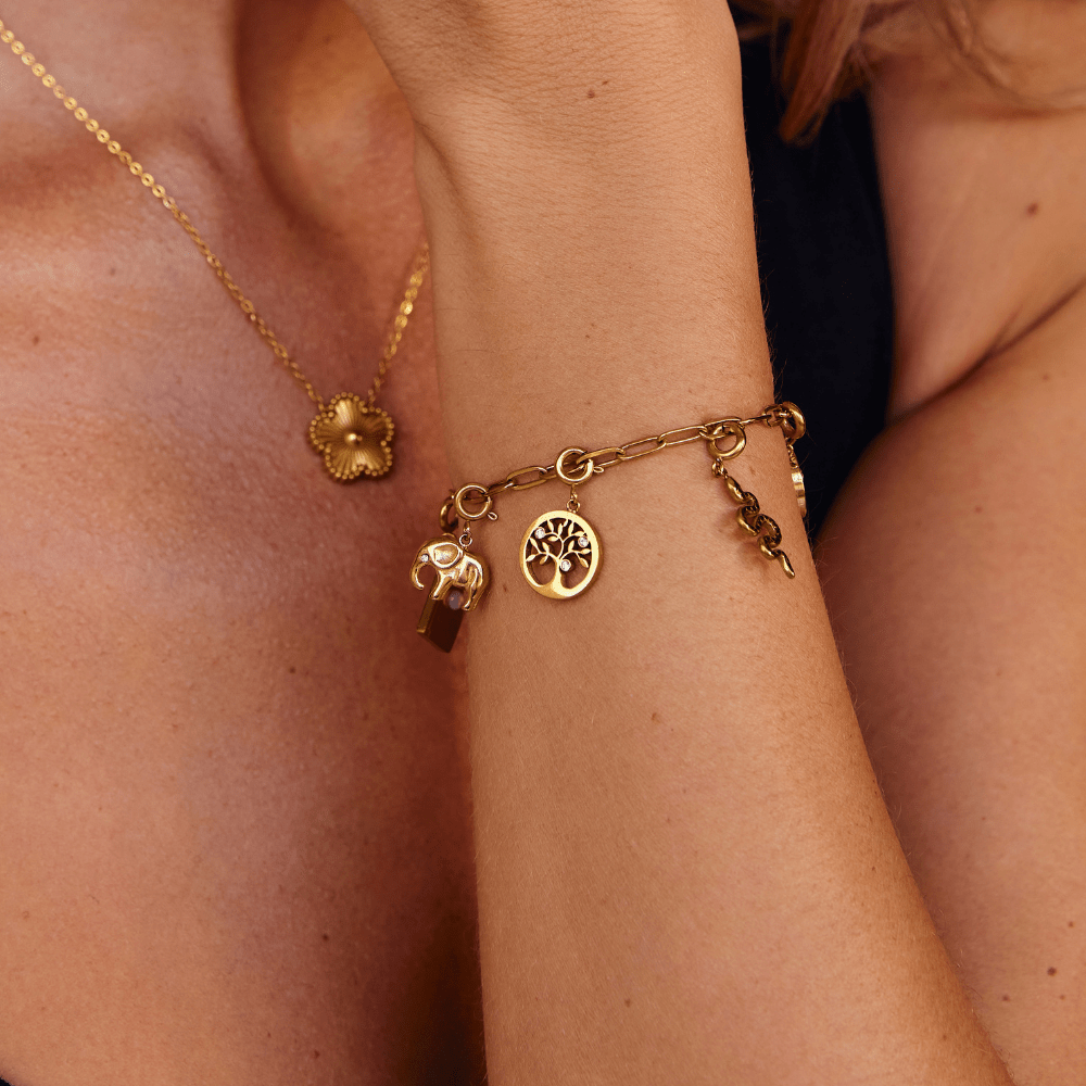 Golden Tree Of Life Charm - Beautiful Earth Boutique