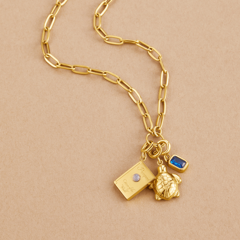 Golden Turtle Charm - Beautiful Earth Boutique