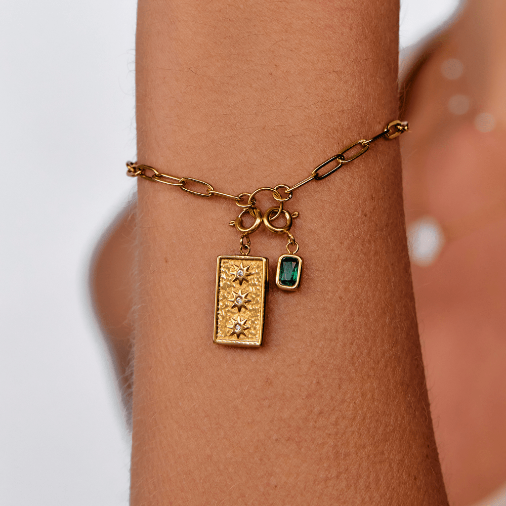 Green Emerald Crystal Charm - Beautiful Earth Boutique