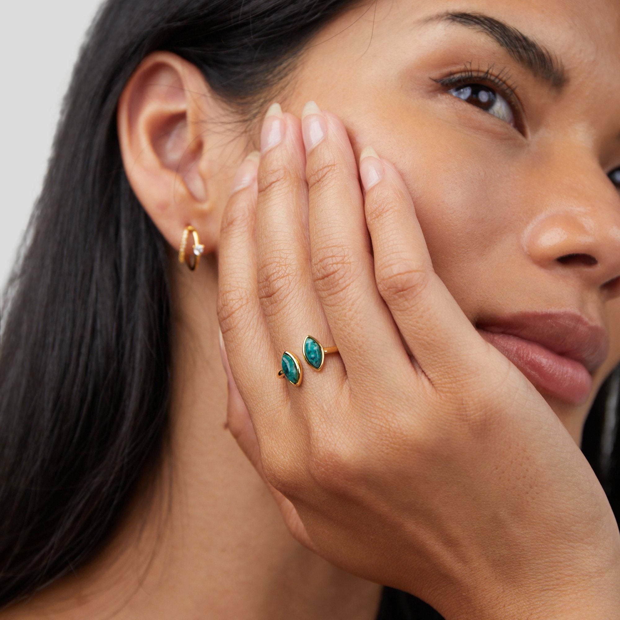 Jade Green Wrap Ring - Beautiful Earth Boutique