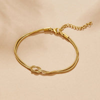 Knotted Gold Chain Bracelet - Beautiful Earth Boutique