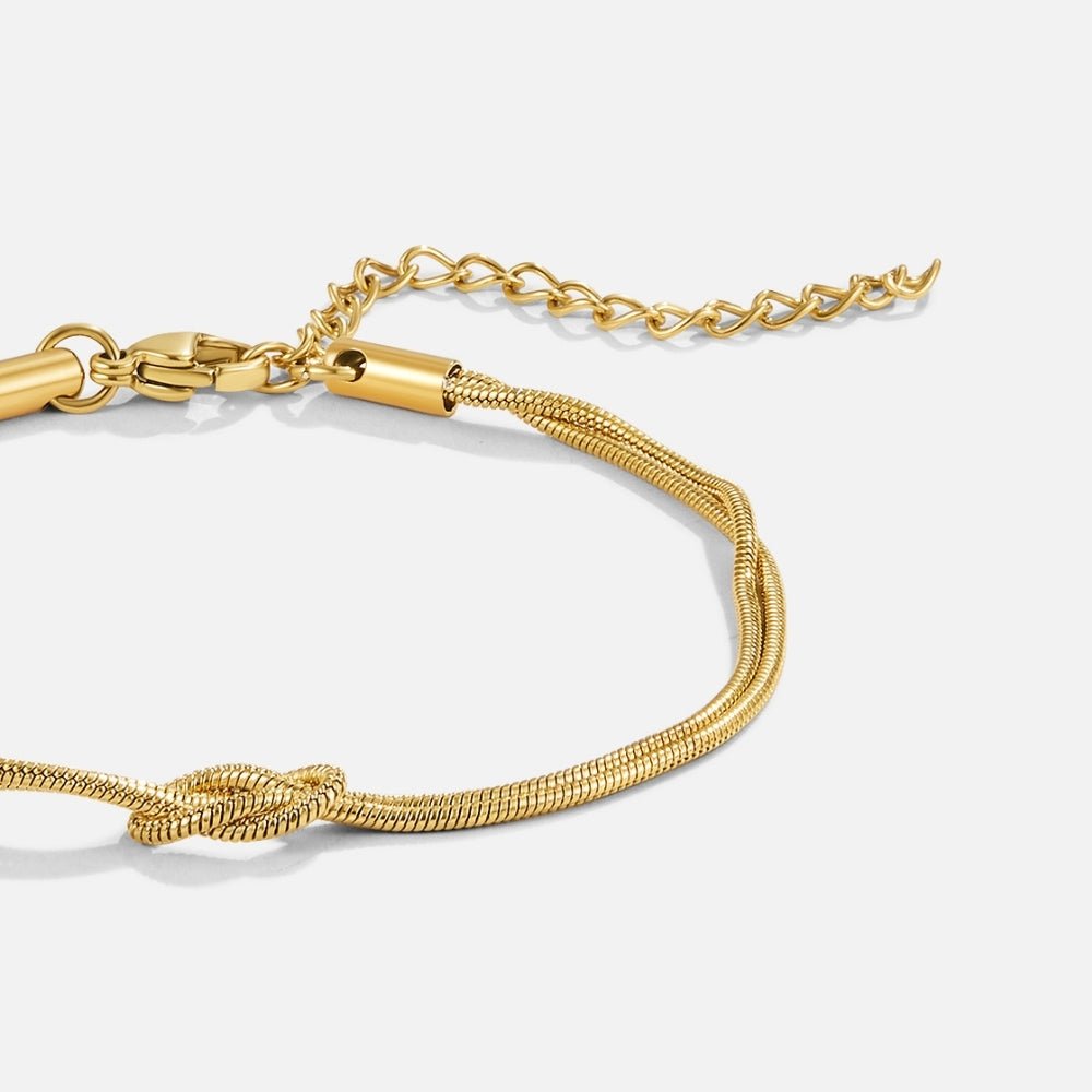Knotted Gold Chain Bracelet - Beautiful Earth Boutique