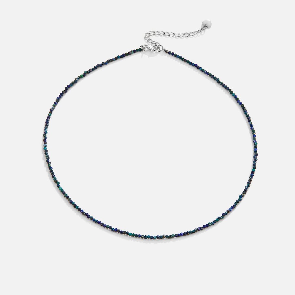 Lapis Lazuli Beaded Stone Necklace - Beautiful Earth Boutique