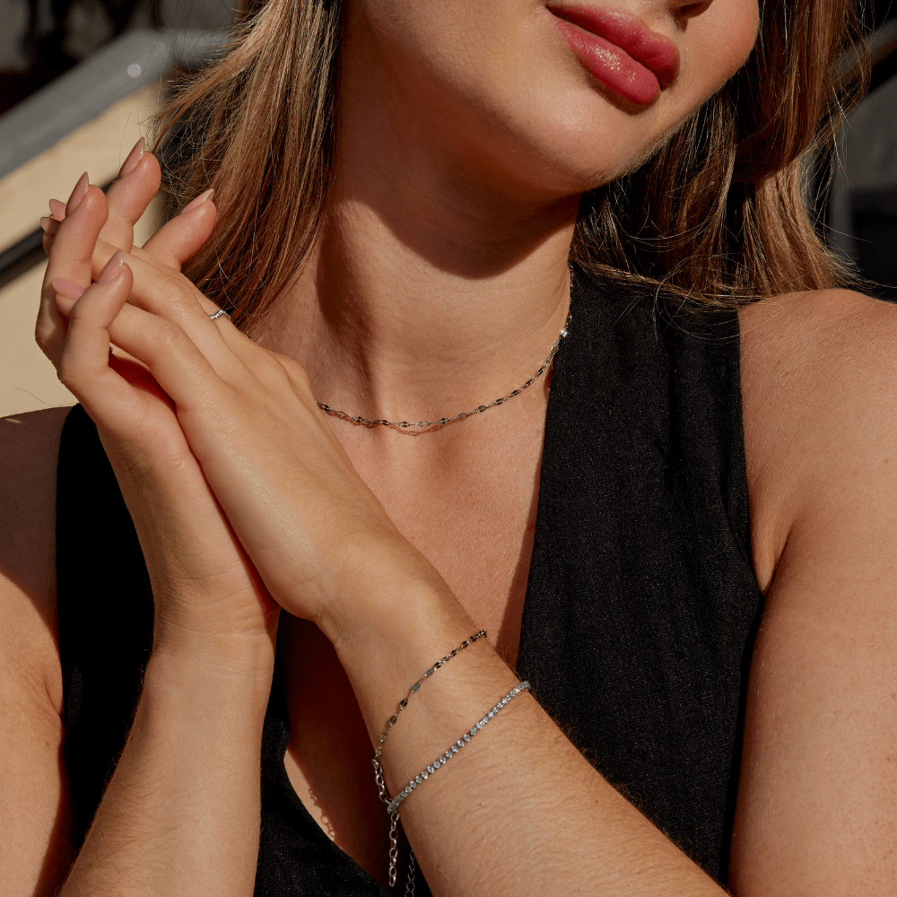 Leila Silver Chain Necklace - Beautiful Earth Boutique