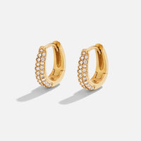 Lily Crystal Hoop Earrings - Beautiful Earth Boutique