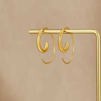 Luca Spiral Hoop Earrings - Beautiful Earth Boutique