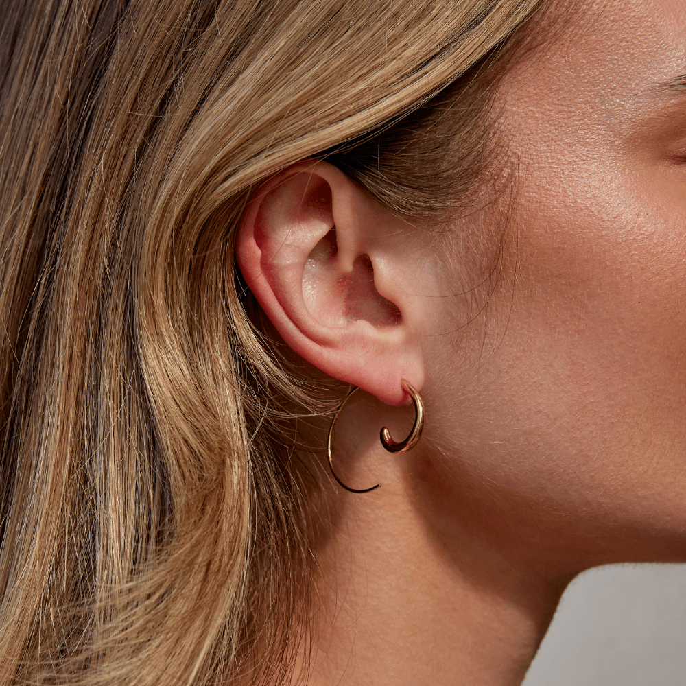 Luca Spiral Hoop Earrings - Beautiful Earth Boutique