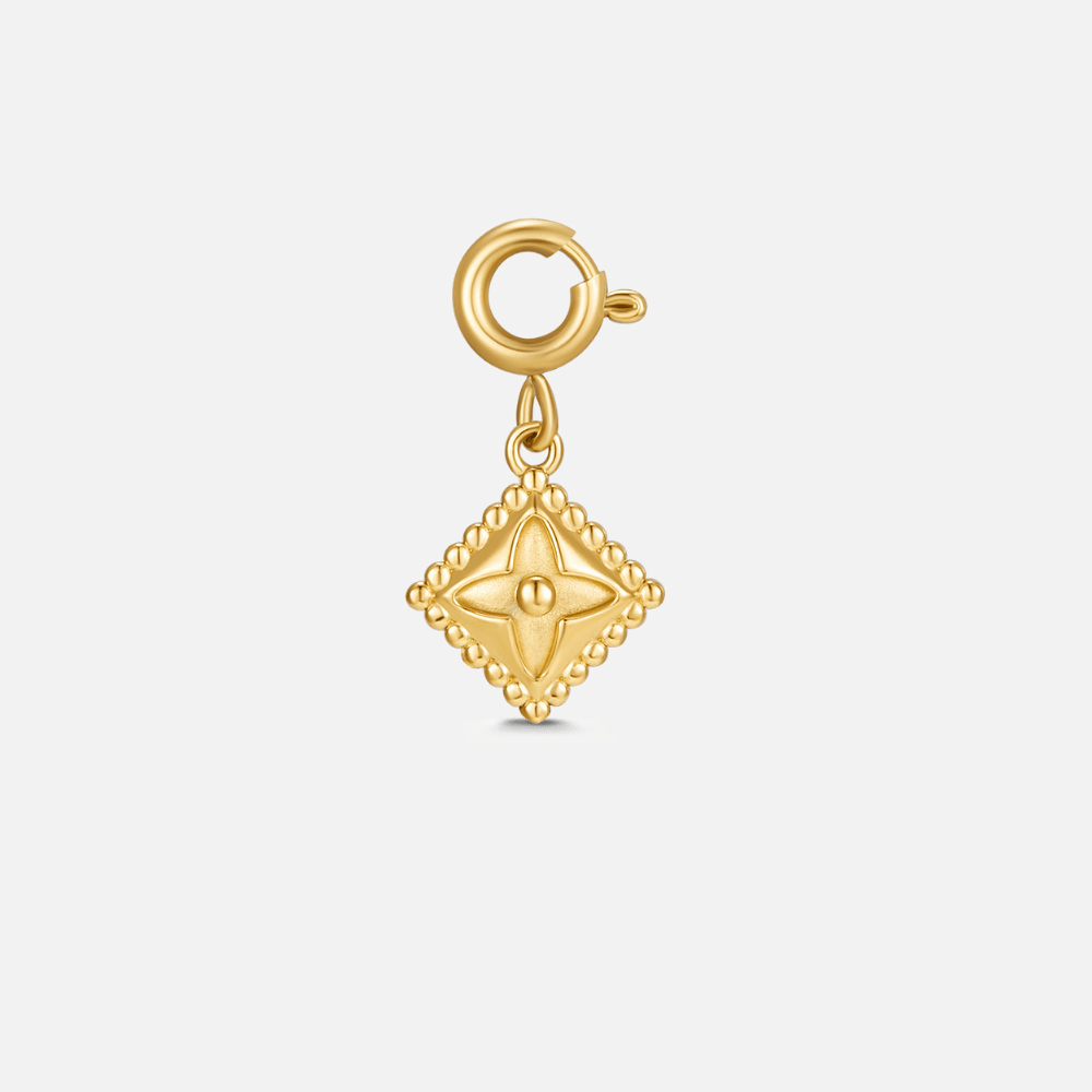 Lucky Gold Clover Leaf Charm - Beautiful Earth Boutique