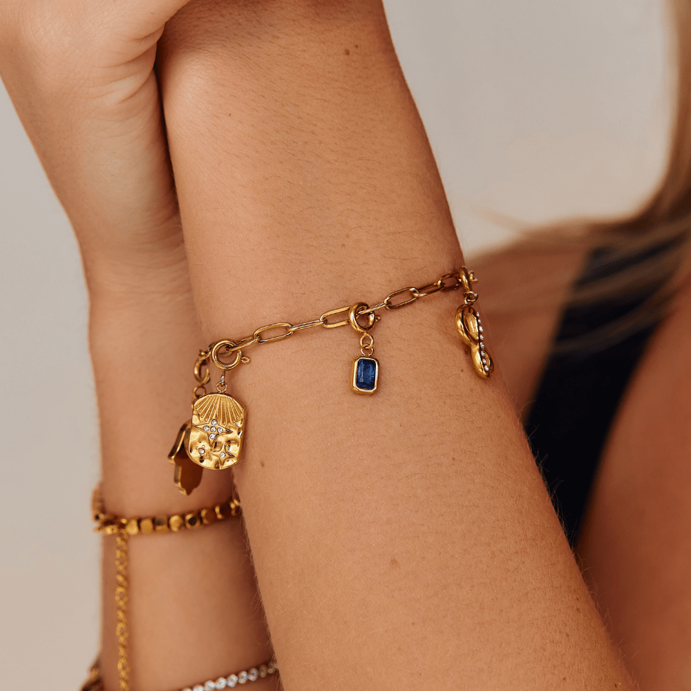 Mystic Blue Crystal Charm - Beautiful Earth Boutique