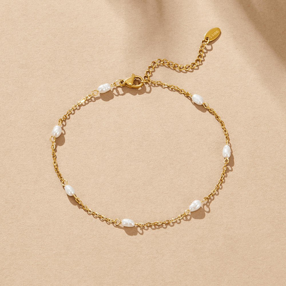 Nura Freshwater Pearl Anklet - Beautiful Earth Boutique