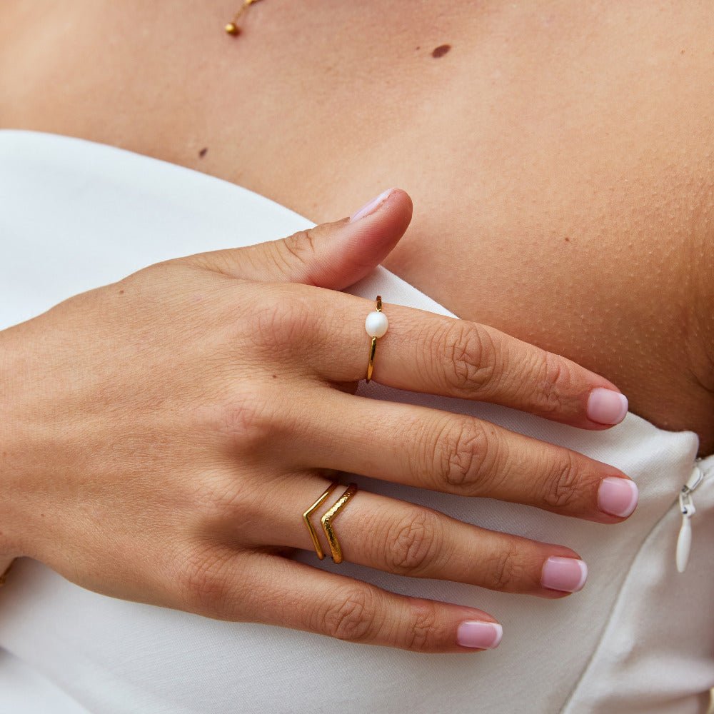 Nura Freshwater Pearl Ring - Beautiful Earth Boutique