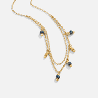 Olivia Blue Droplet Necklace - Beautiful Earth Boutique