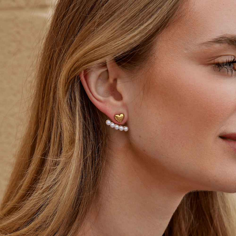 Pearl & Heart Romance Earrings - Beautiful Earth Boutique