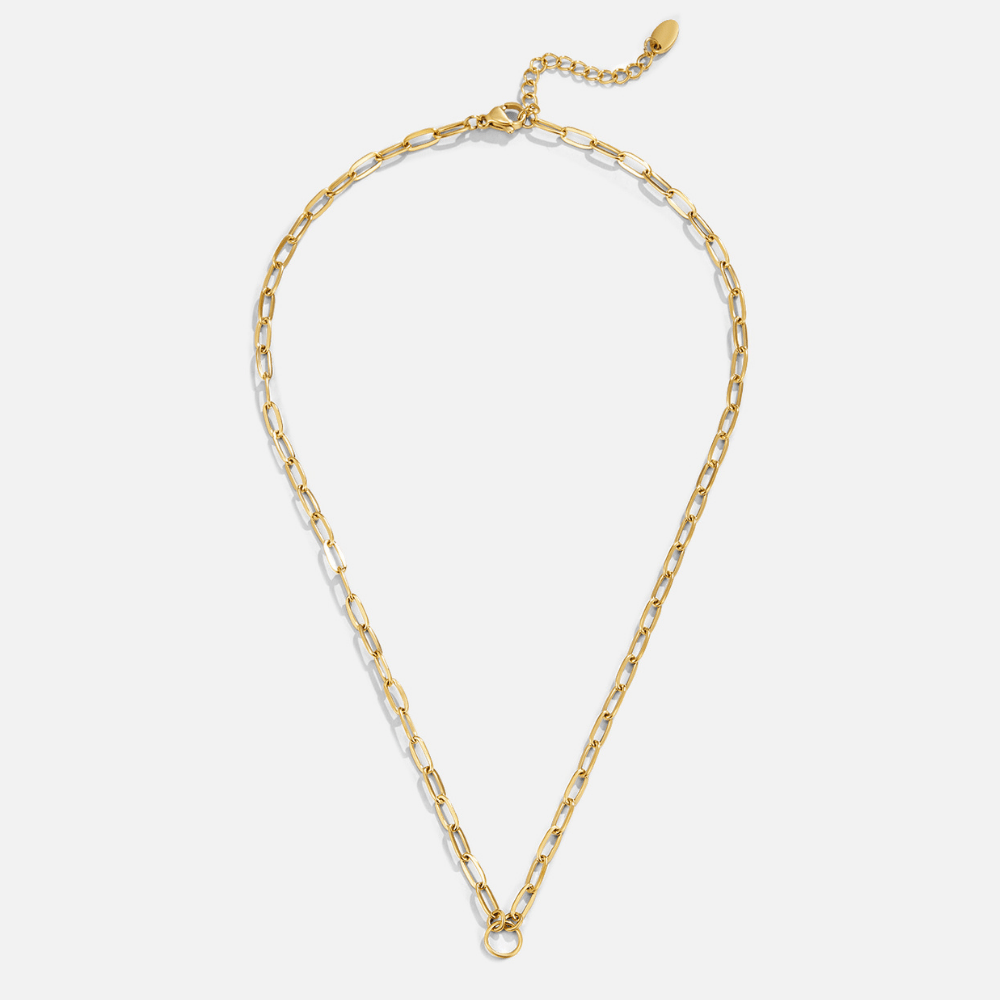 Pia Chain Link Charm Necklace - Beautiful Earth Boutique