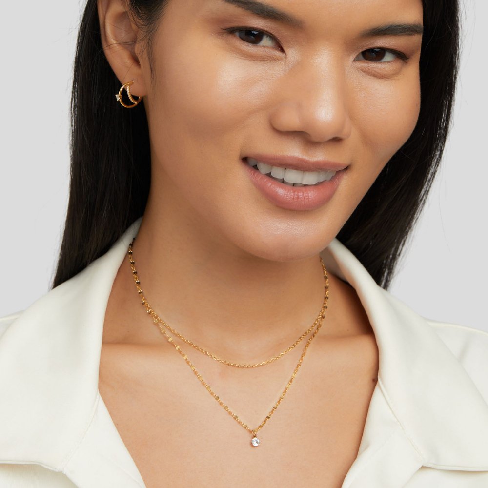 Piya Crystal Layered Necklace - Beautiful Earth Boutique