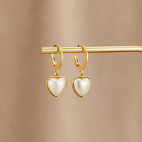 'Pure Heart' Pearl Hoop Earrings - Beautiful Earth Boutique