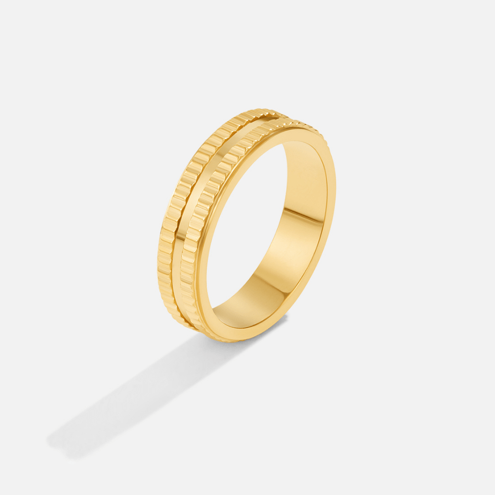 Rina Gold Band Ring - Beautiful Earth Boutique