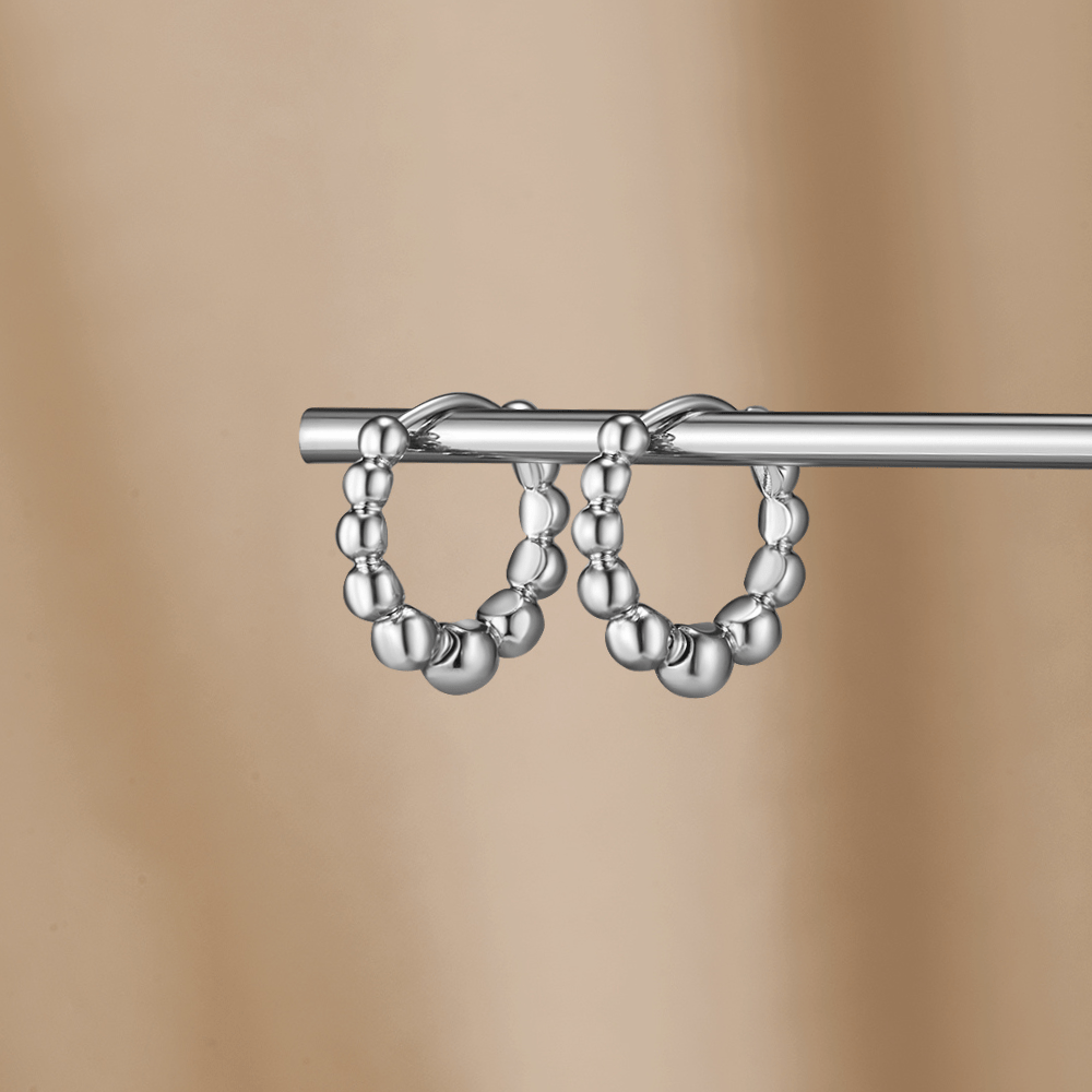 Roma Silver Hoop Earrings - Beautiful Earth Boutique