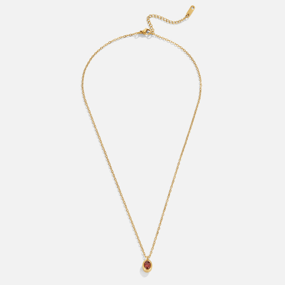 Ruby Red Crystal Necklace - Beautiful Earth Boutique