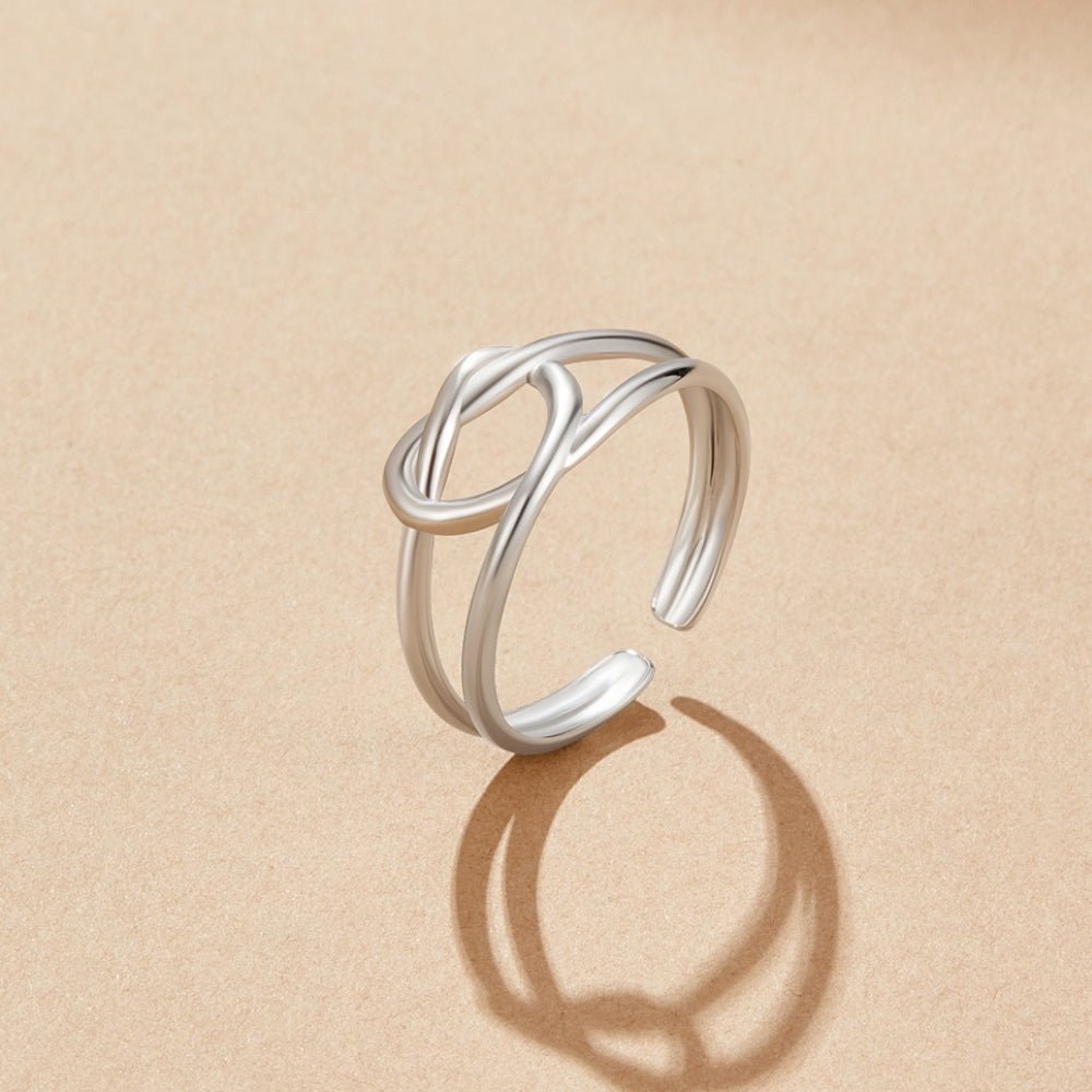 Silver Love Knot Ring - Beautiful Earth Boutique