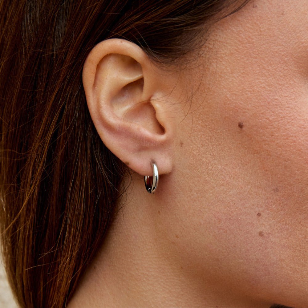 Silver Trio Mini Hoop Set - Beautiful Earth Boutique