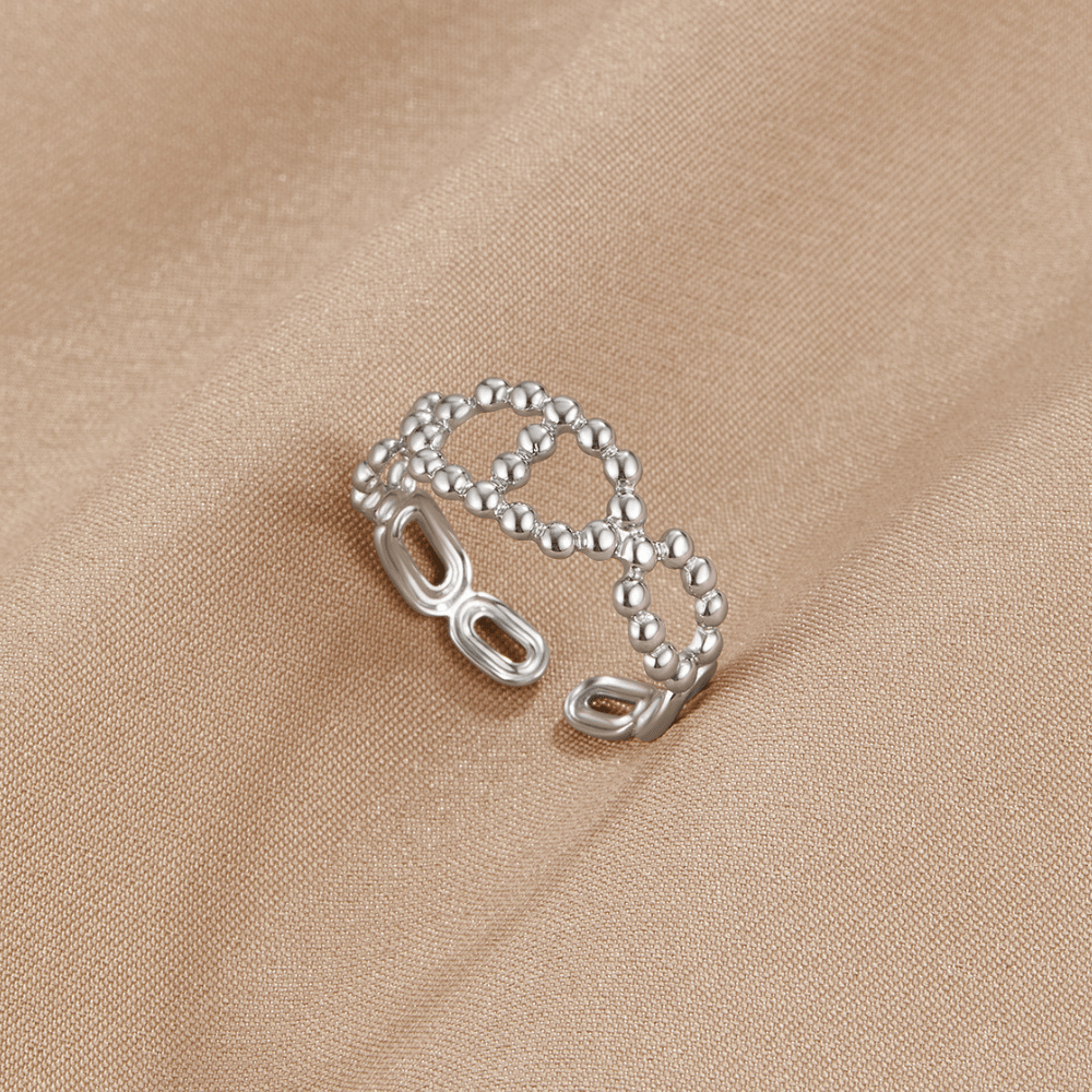 Silver Yulah Chain Ring - Beautiful Earth Boutique