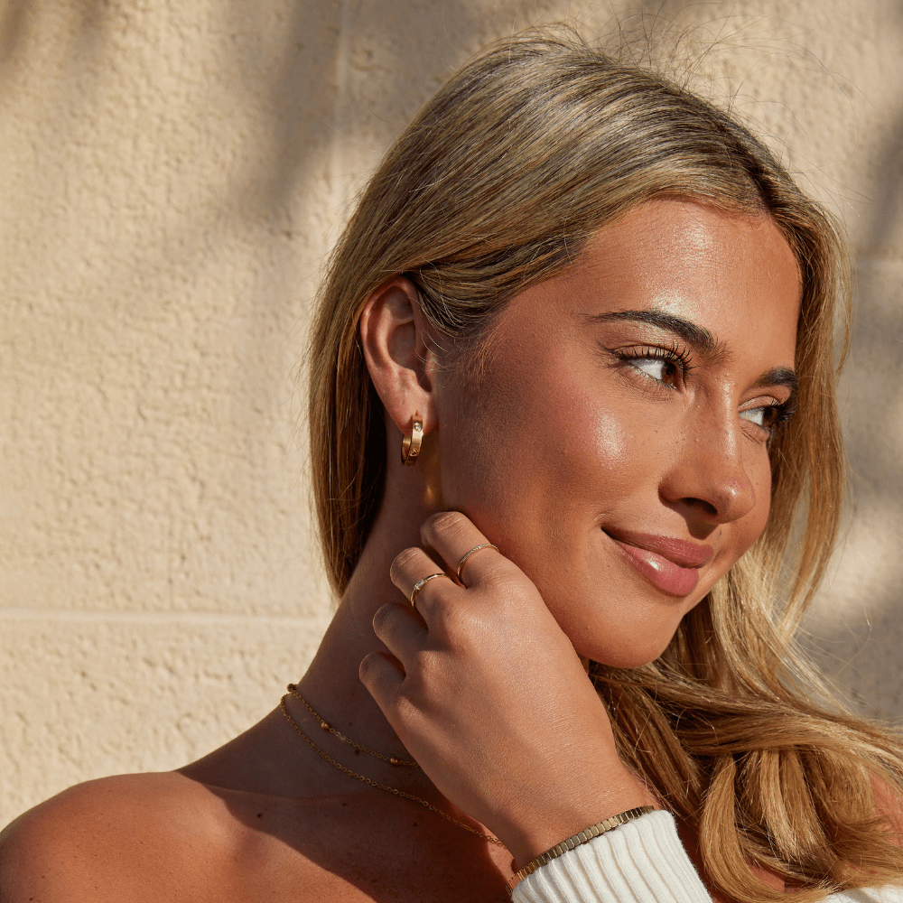 'Small Love' Hoop Earrings - Beautiful Earth Boutique