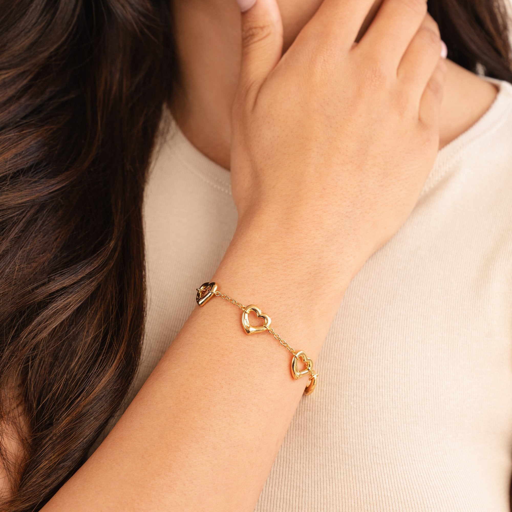 'String of Hearts' Bracelet - Beautiful Earth Boutique