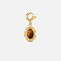 Tiger Eye Stone Charm - Beautiful Earth Boutique