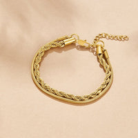 Twisted Leila Layered Bracelet - Beautiful Earth Boutique