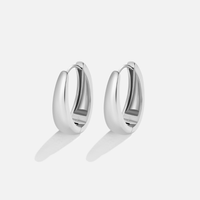 Valentina Silver Hoop Earrings - Beautiful Earth Boutique