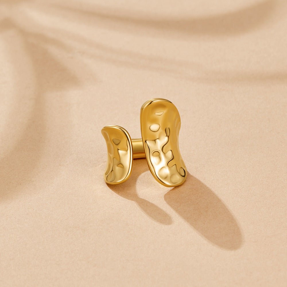 Yuna Geometric Gold Ring - Beautiful Earth Boutique