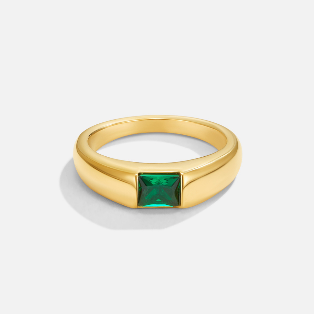 Ember Gold & Emerald Ring